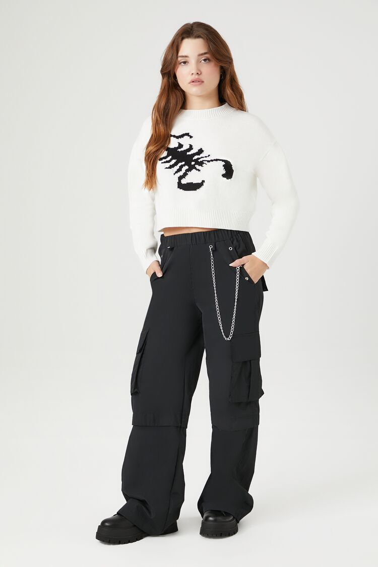 Scorpion Cropped Sweater | Forever 21 Womens
