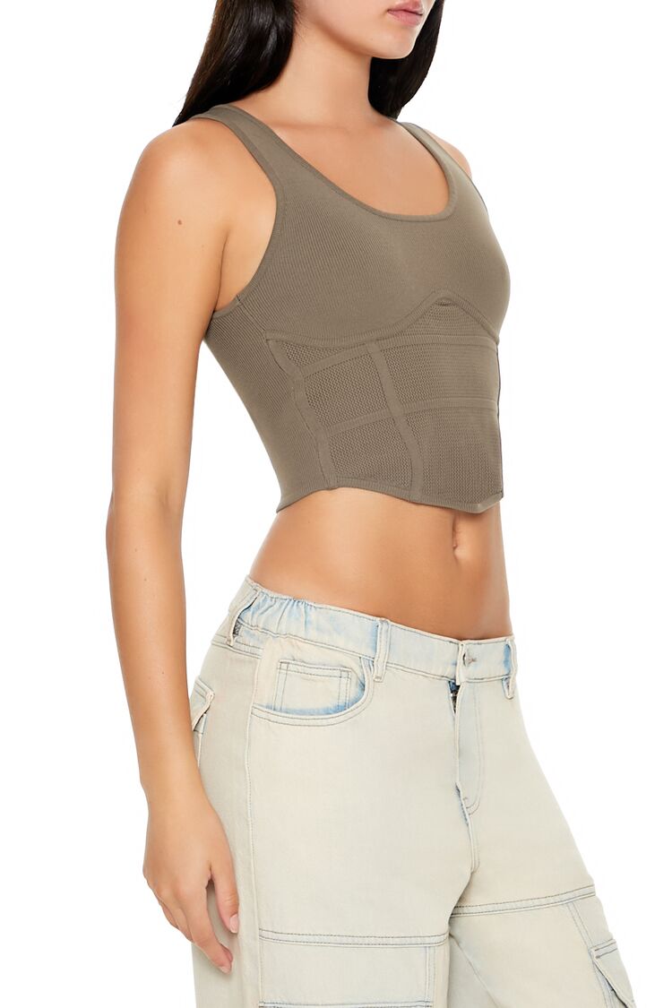 Sweater-Knit Corset Tank Top | Forever 21 Womens