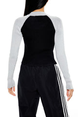 Two-Tone Raglan Zip-Up Sweater | Forever 21 Womens