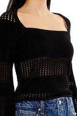 Open-Knit Bell-Sleeve Sweater | Forever 21 Womens