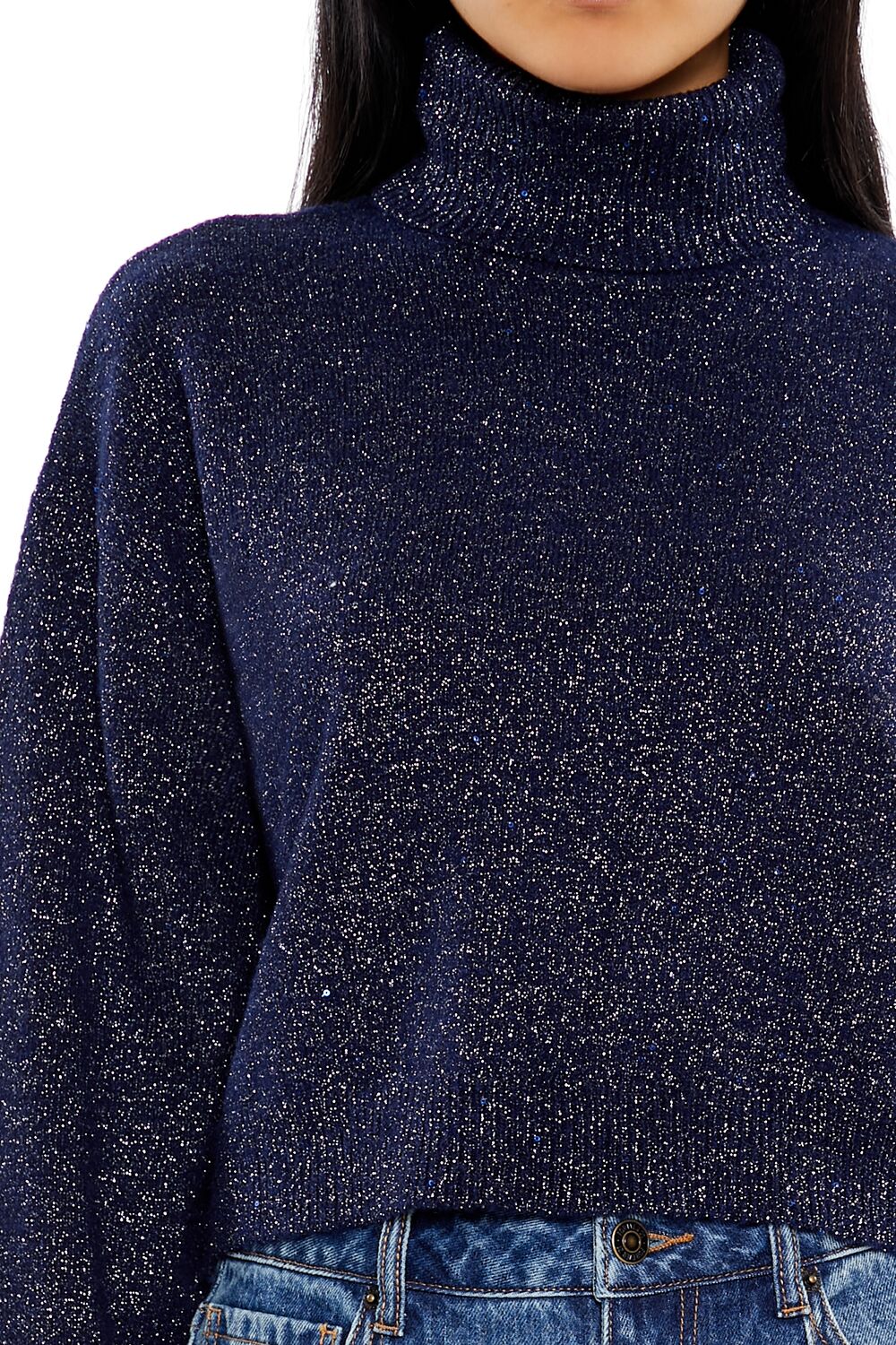 Glitter Knit Turtleneck Sweater | Forever 21 Womens