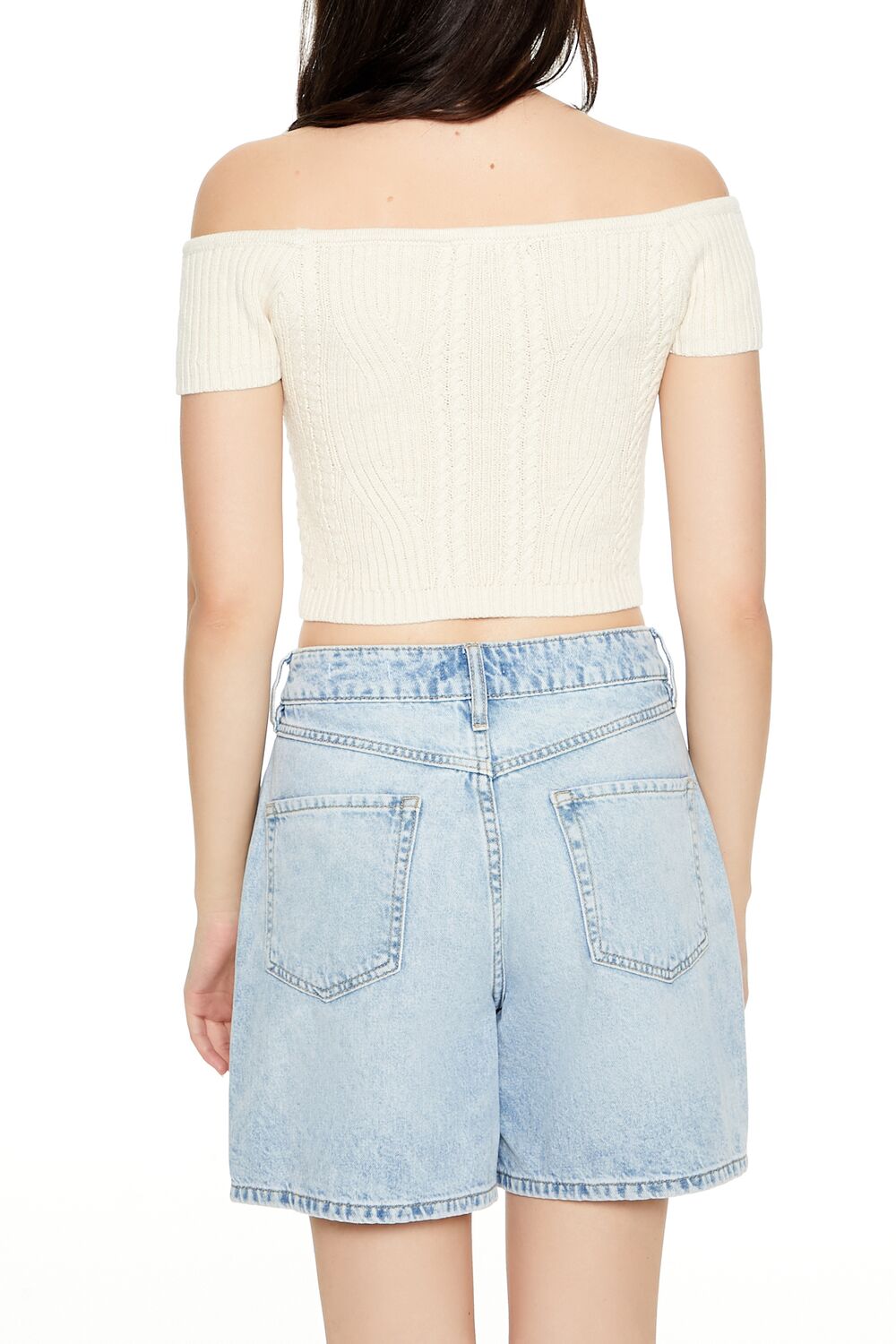 Sweater-Knit Off-the-Shoulder Crop Top | Forever 21 Womens