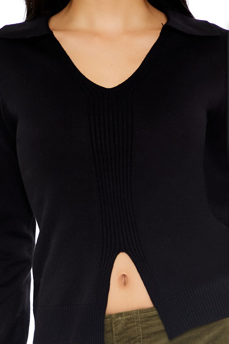 Ribbed Split-Hem Sweater | Forever 21 Womens