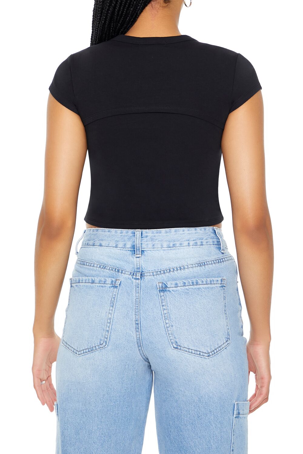 Layered Cutout Cropped Tee | Forever 21 Womens