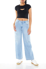 Layered Cutout Cropped Tee | Forever 21 Womens