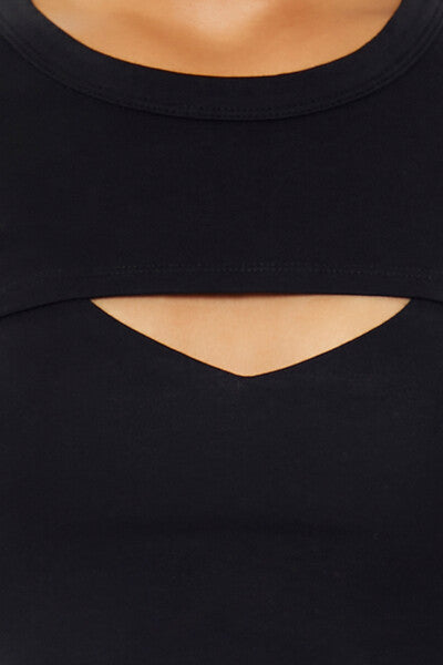 Layered Cutout Cropped Tee | Forever 21 Womens