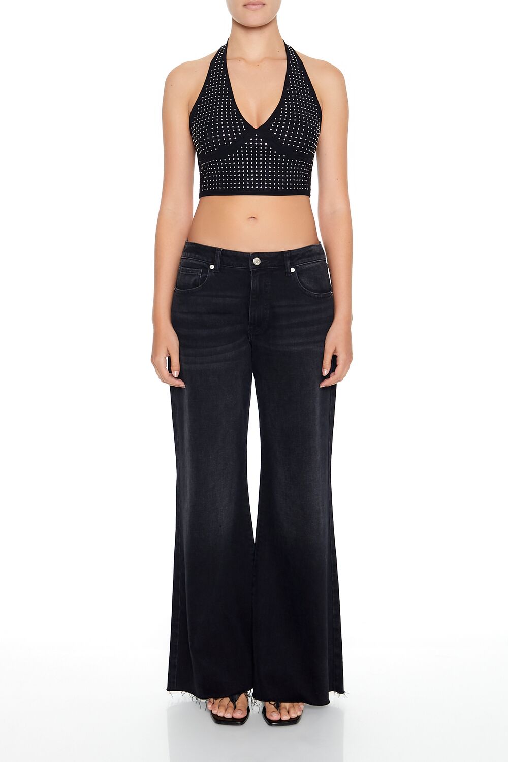 Sequin Halter Crop Top | Forever 21 Womens