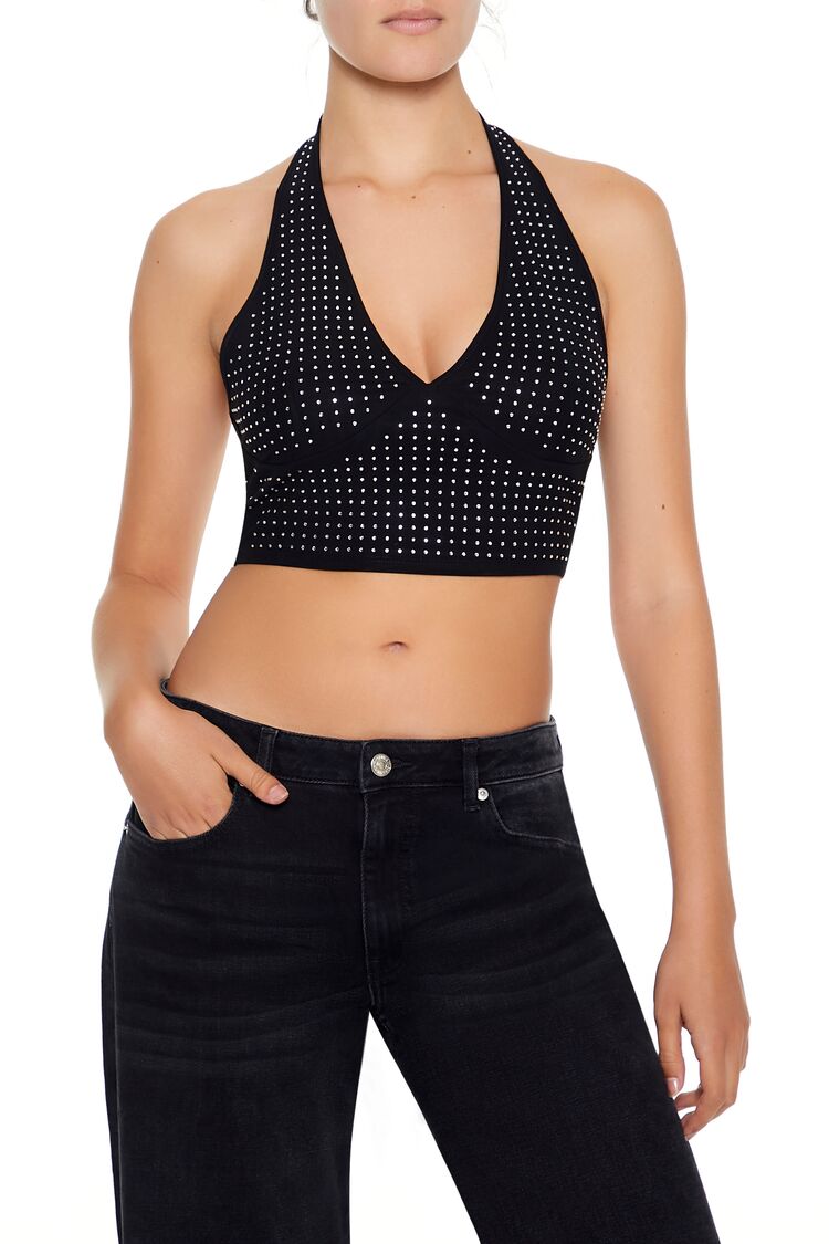 Sequin Halter Crop Top | Forever 21 Womens