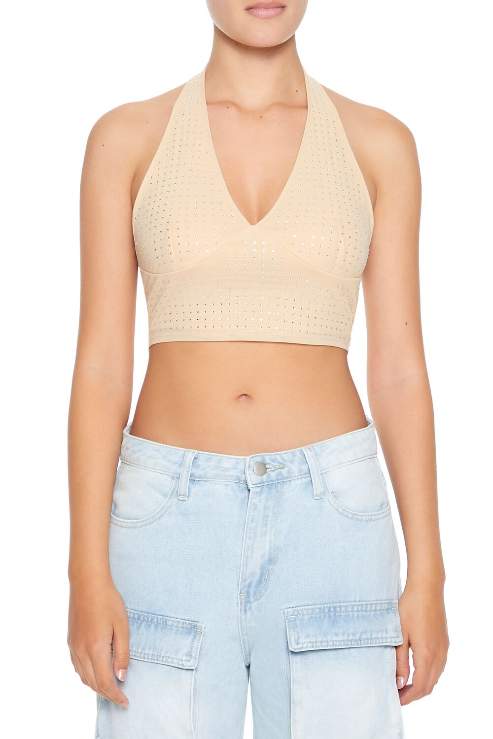 Sequin Halter Crop Top | Forever 21 Womens