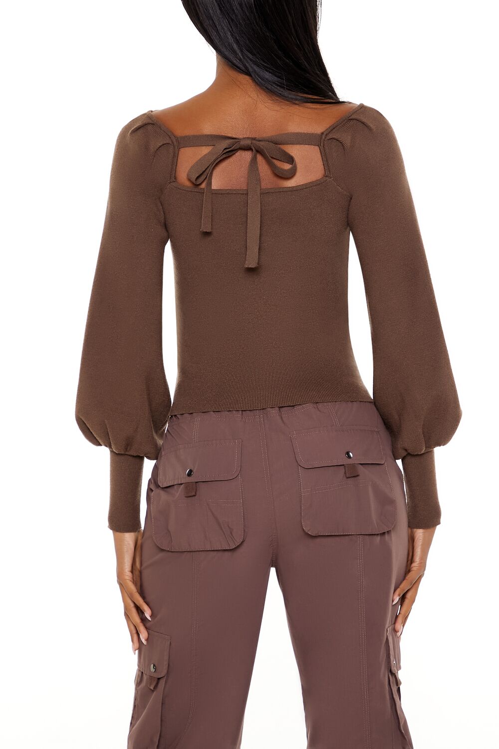 Gigot-Sleeve Sweater-Knit Crop Top | Forever 21 Womens