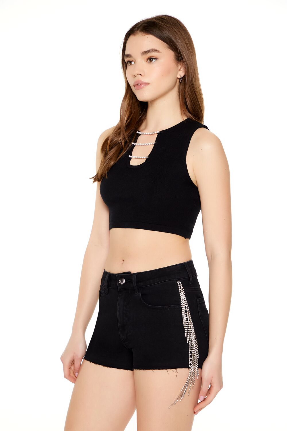 Chain Sweater-Knit Crop Top | Forever 21 Womens