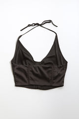 Satin Halter Corset Crop Top | Forever 21 Womens