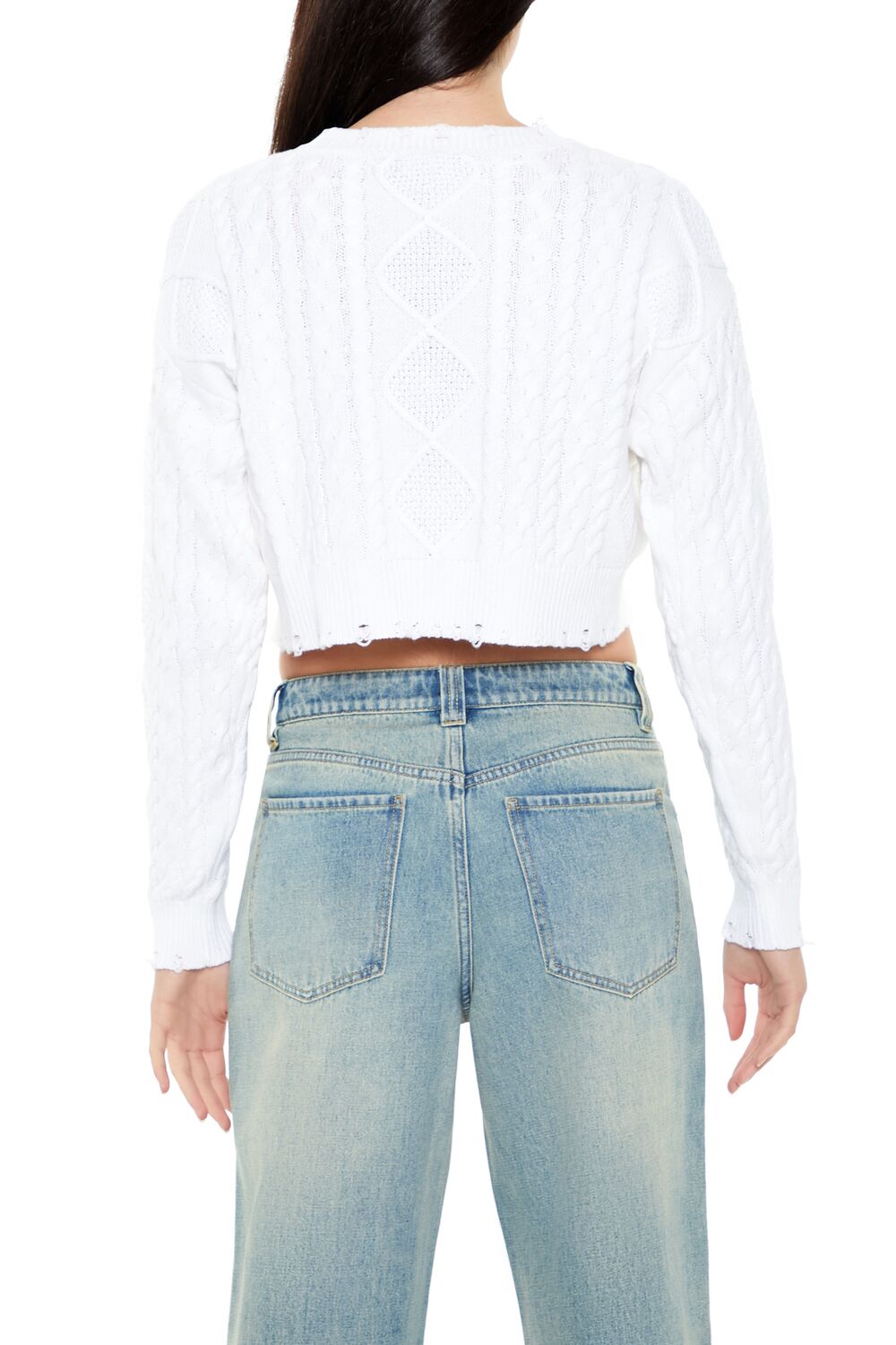 Cropped Cable Knit Sweater | Forever 21 Womens