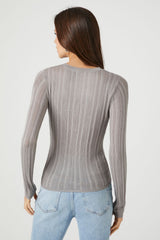 Fitted Ribbed Knit Sweater | Forever 21 Womens