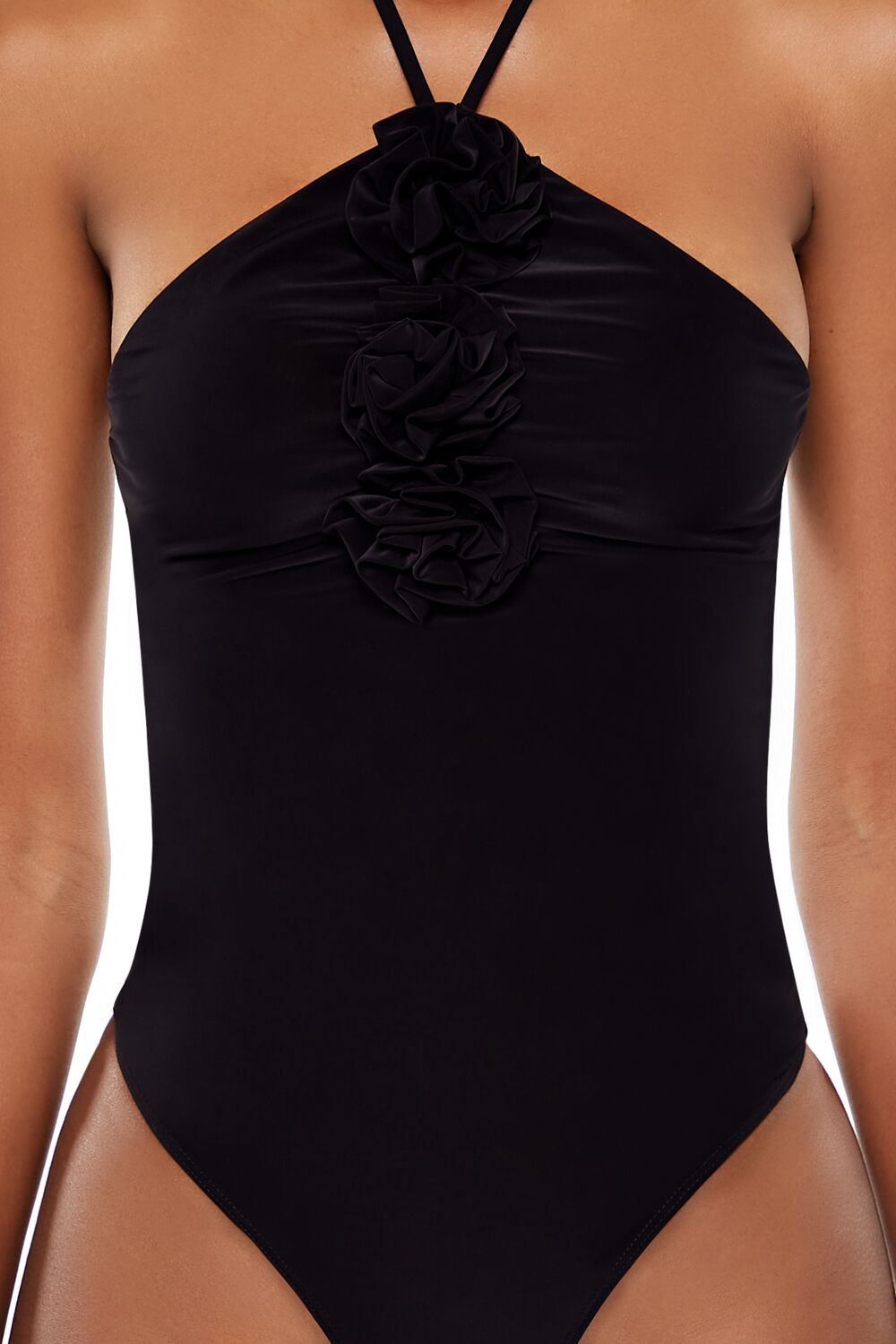Rosette Halter Bodysuit | Forever 21 Womens