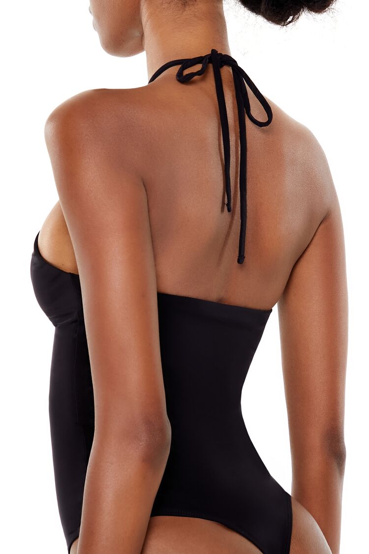 Rosette Halter Bodysuit | Forever 21 Womens