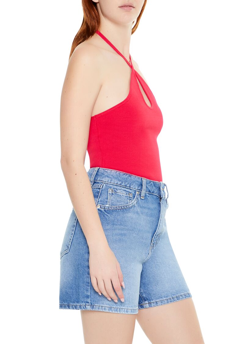 Sweater-Knit Halter Thong Bodysuit | Forever 21 Womens