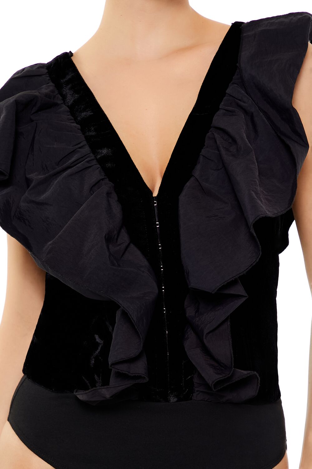 Ruffle Butterfly-Sleeve Bodysuit | Forever 21 Womens