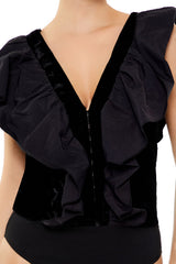 Ruffle Butterfly-Sleeve Bodysuit | Forever 21 Womens