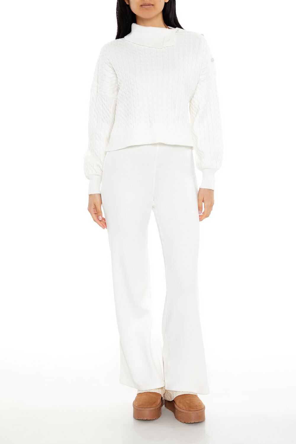 Faux Pearl Cable Knit Sweater | Forever 21 Womens