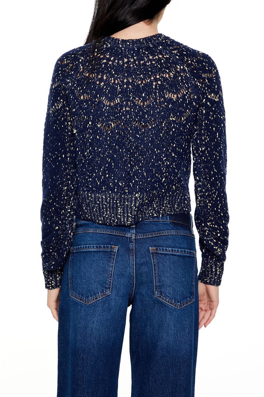 Metallic Pointelle Sweater | Forever 21 Womens