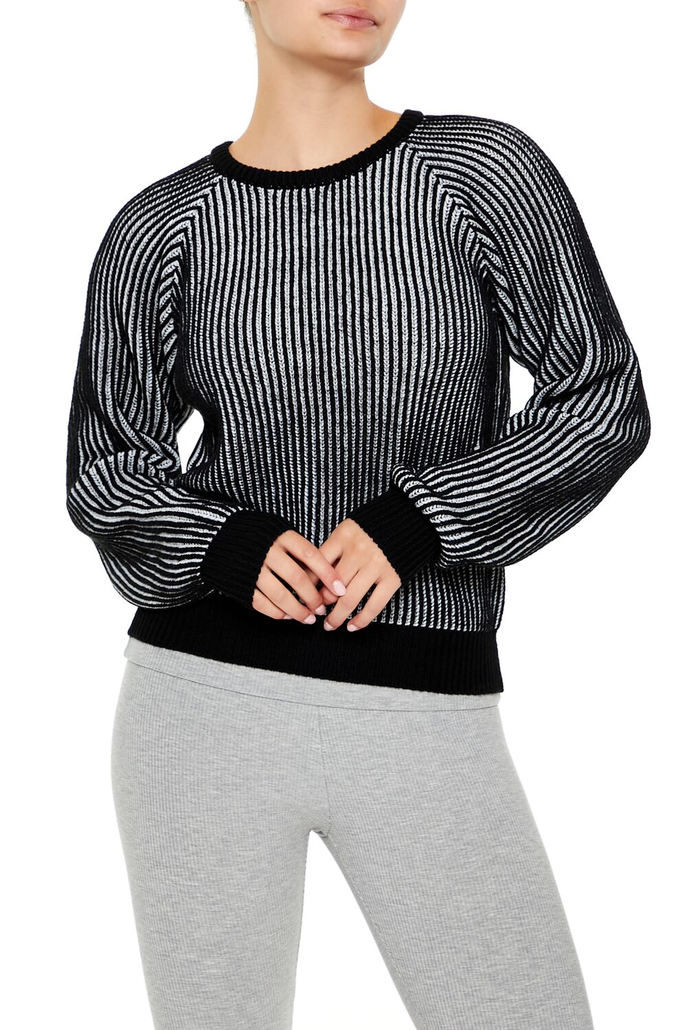 Striped Ribbed Knit Sweater | Forever 21 Womens