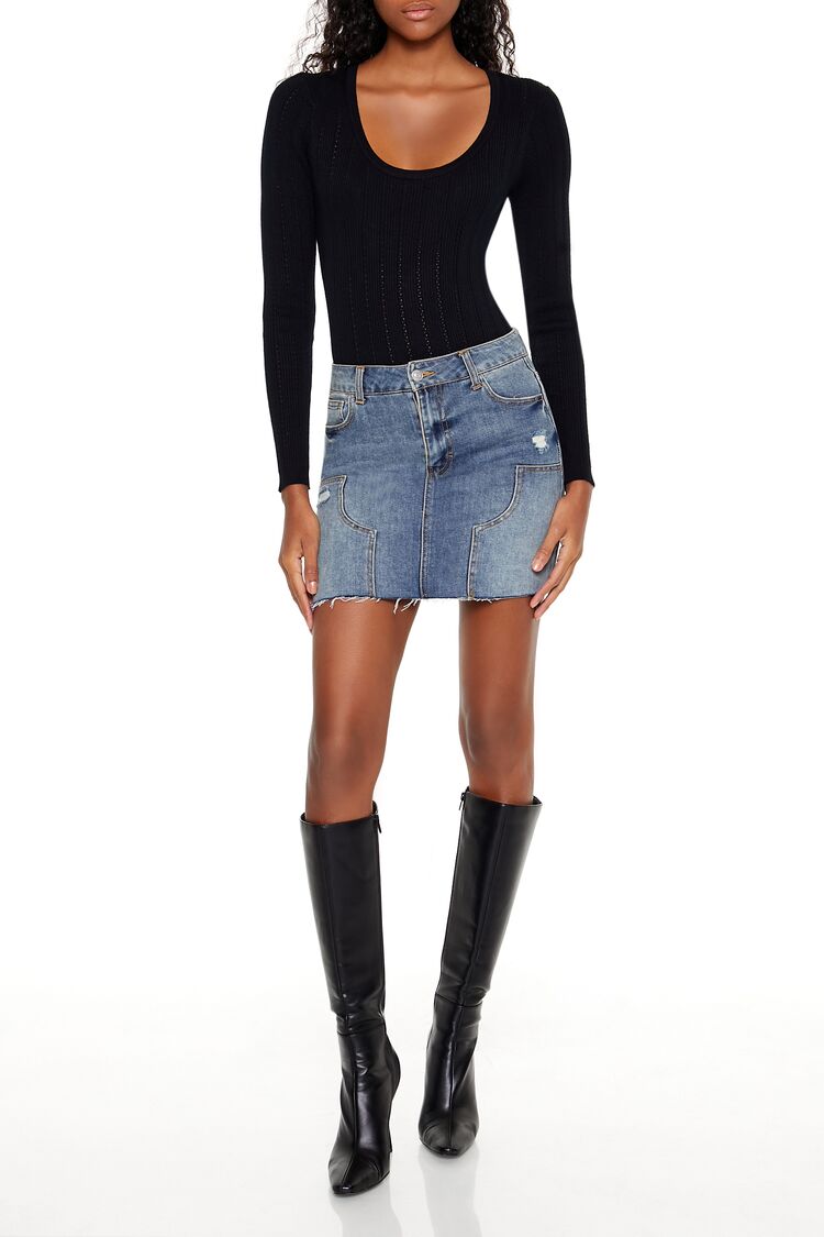Sweater-Knit Thong Bodysuit | Forever 21 Womens