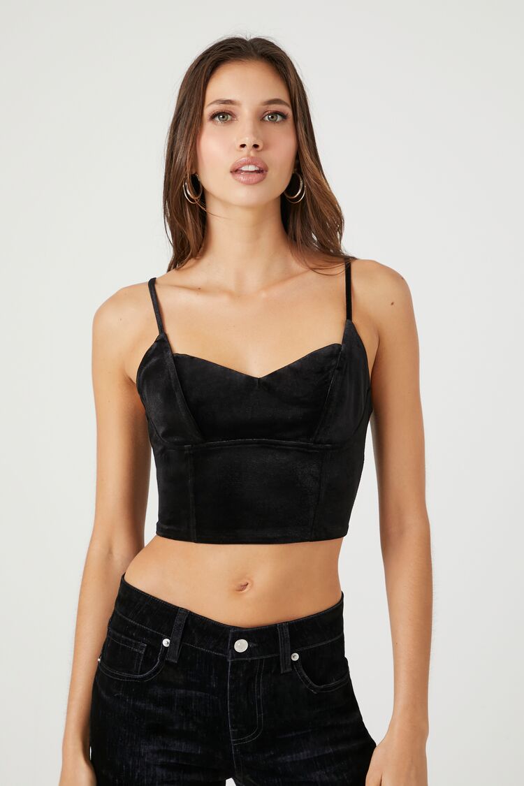 Velvet Corset Cami | Forever 21 Womens