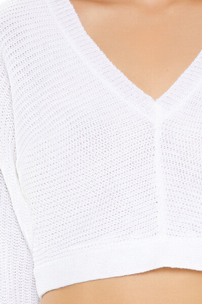 Open-Back Cropped Sweater | Forever 21 Womens