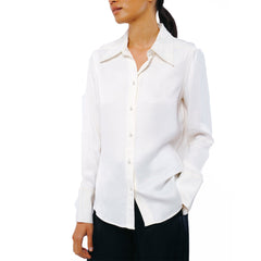Jacque Collared Button Down Satin Top | Forever 21 Womens