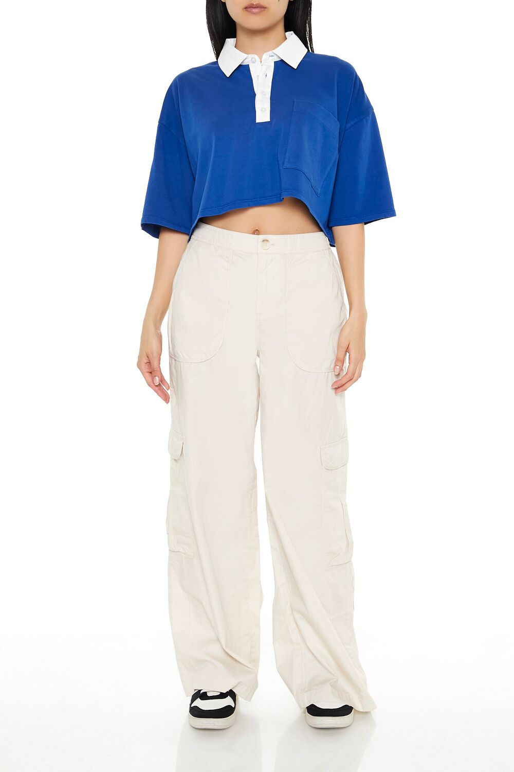 Cropped Rugby Shirt | Forever 21 Womens