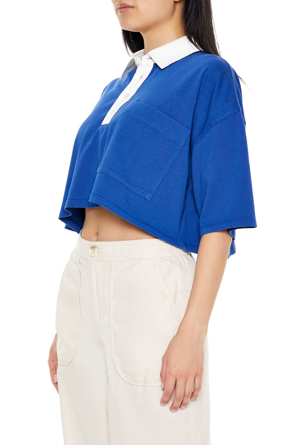Cropped Rugby Shirt | Forever 21 Womens