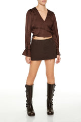 Tie-Front Wrap Crop Top | Forever 21 Womens