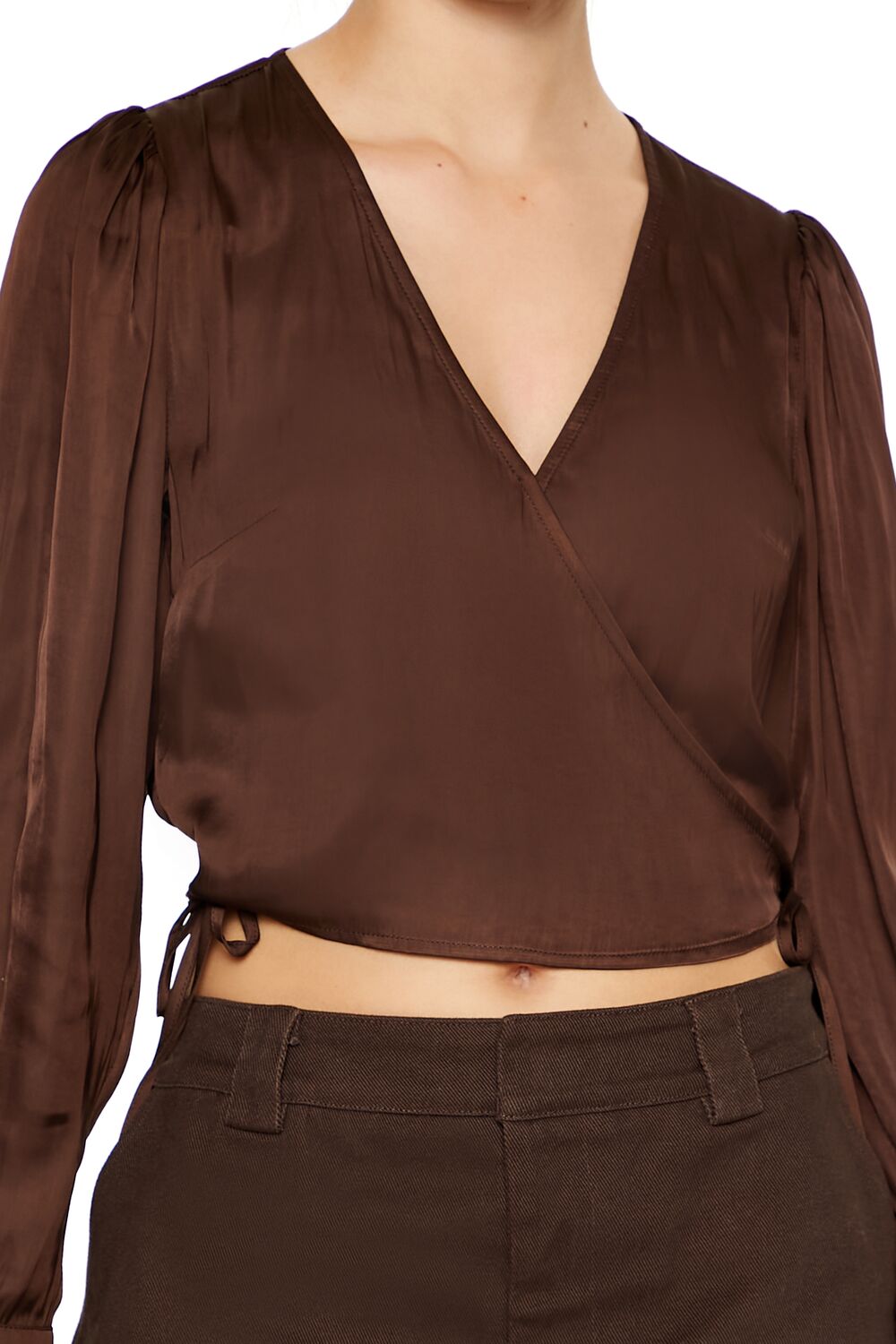 Tie-Front Wrap Crop Top | Forever 21 Womens