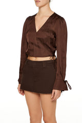 Tie-Front Wrap Crop Top | Forever 21 Womens