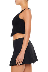 Ponte Knit Corset Crop Top | Forever 21 Womens