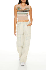 Geo Print Cropped Sweater Vest | Forever 21 Womens