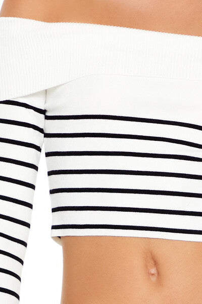 Striped Off-the-Shoulder Sweater | Forever 21 Womens