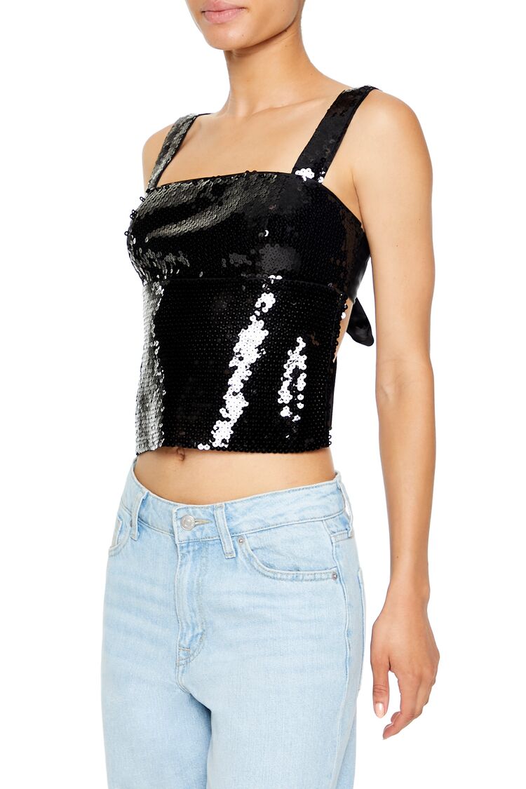 Tie-Back Sequin Top | Forever 21 Womens