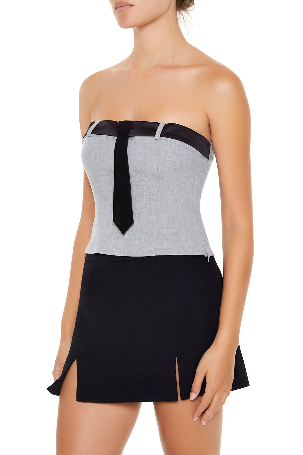 Necktie Tube Crop Top | Forever 21 Womens