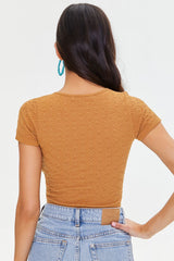 Pointelle Knit Crop Top | Forever 21 Womens