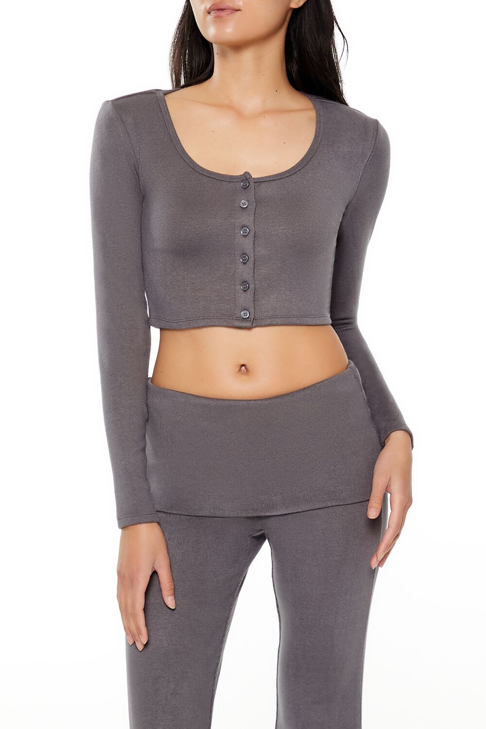 Button-Front Crop Top | Forever 21 Womens