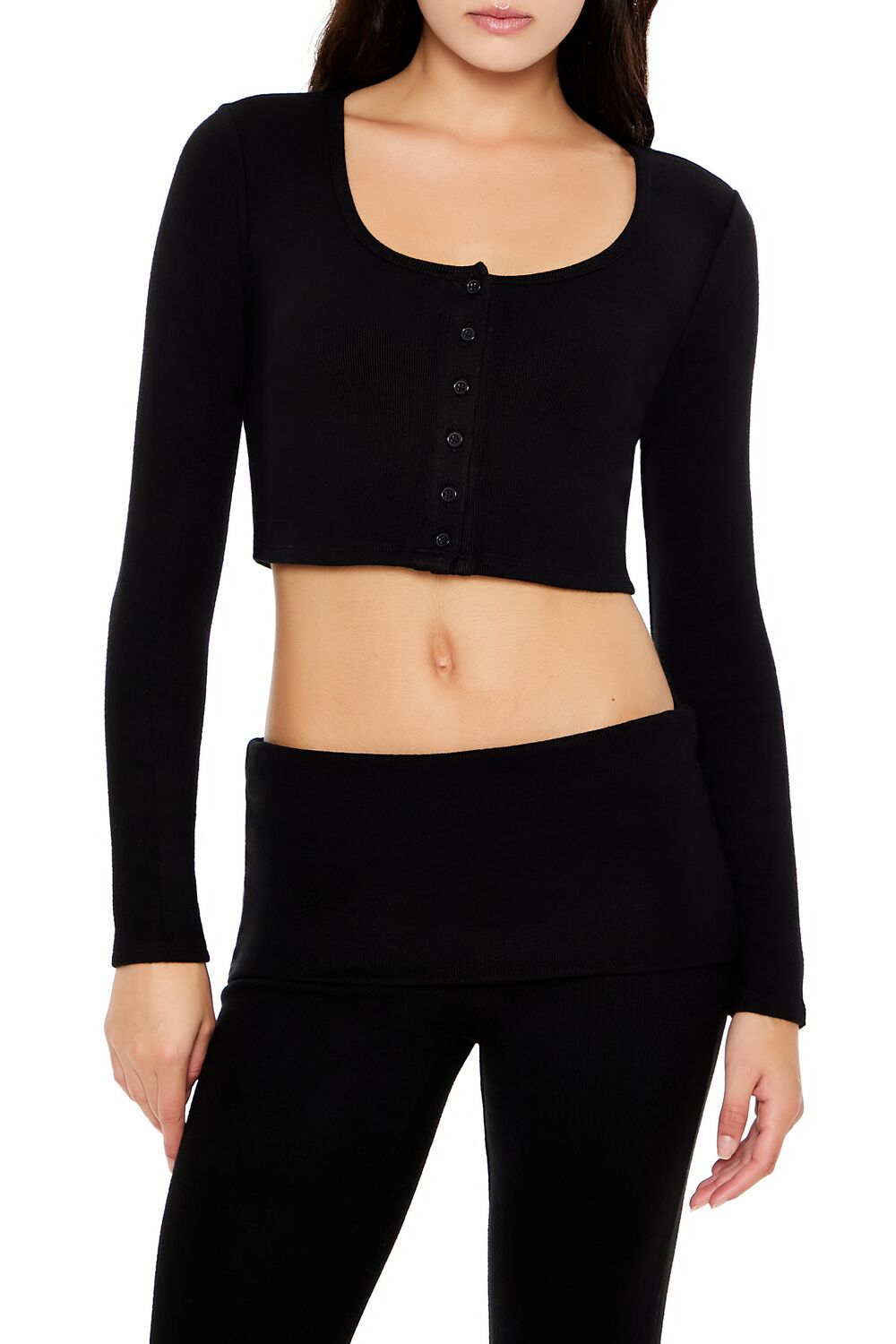 Button-Front Crop Top | Forever 21 Womens