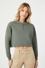Waffle Knit Crop Top | Forever 21 Womens