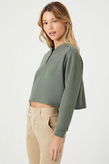 Waffle Knit Crop Top | Forever 21 Womens