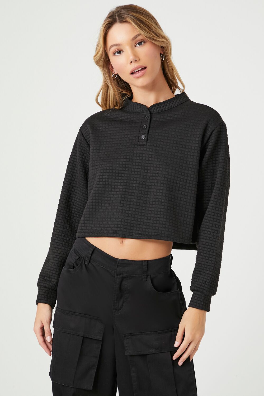 Waffle Knit Crop Top | Forever 21 Womens