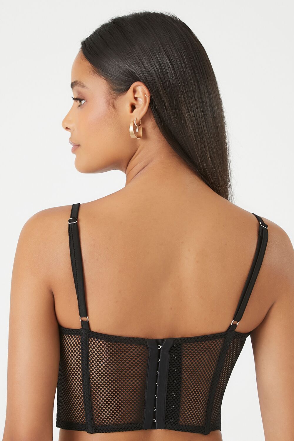 Mesh Cropped Bustier Cami | Forever 21 Womens
