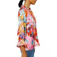 Faustina Abstract Print Popover Top | Forever 21 Womens