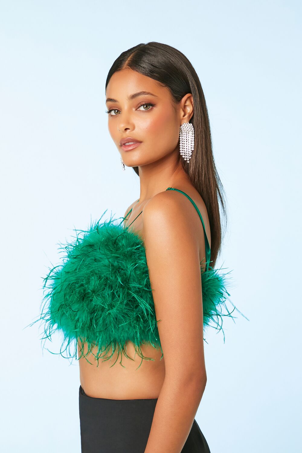 Feather Cropped Cami | Forever 21 Womens