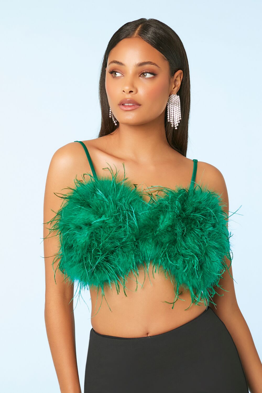 Feather Cropped Cami | Forever 21 Womens